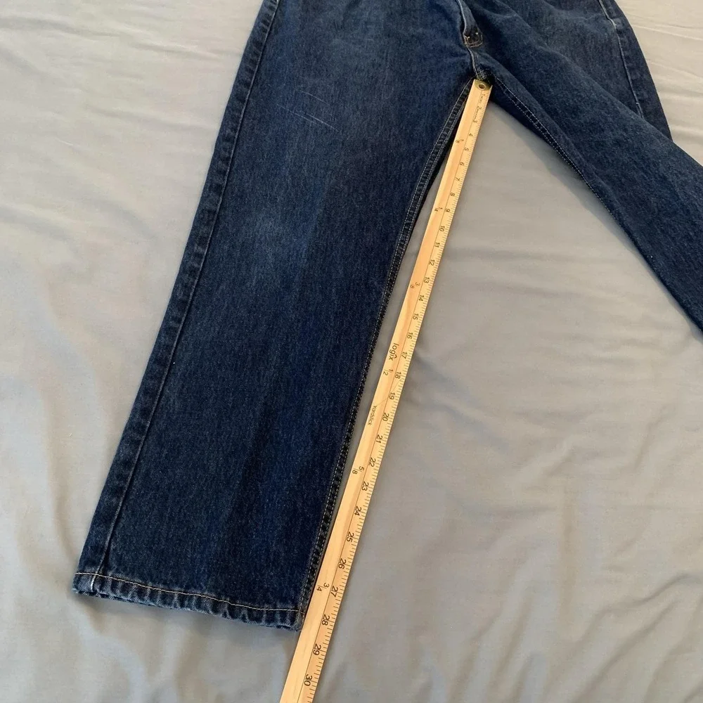 Levis‎ 505 Jeans Mens 40x30 Blue Dark Wash Regular Straight Leg Denim Pants